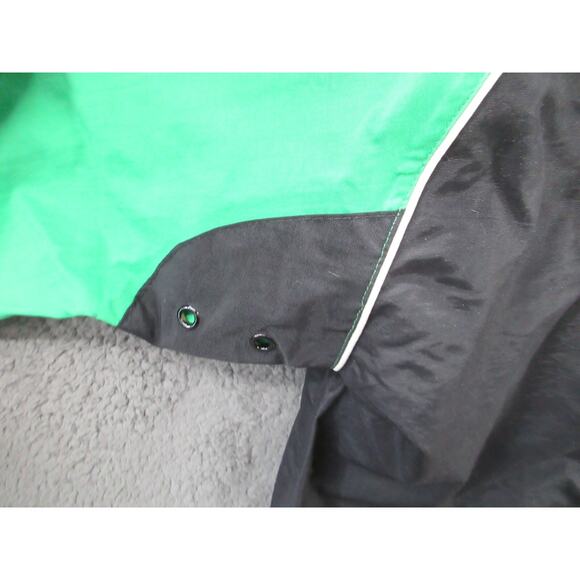 NWOT Vintage Prostar Pro Star Hidden Hood Men's Small Nylon Jacket Green & Black - Picture 8 of 15